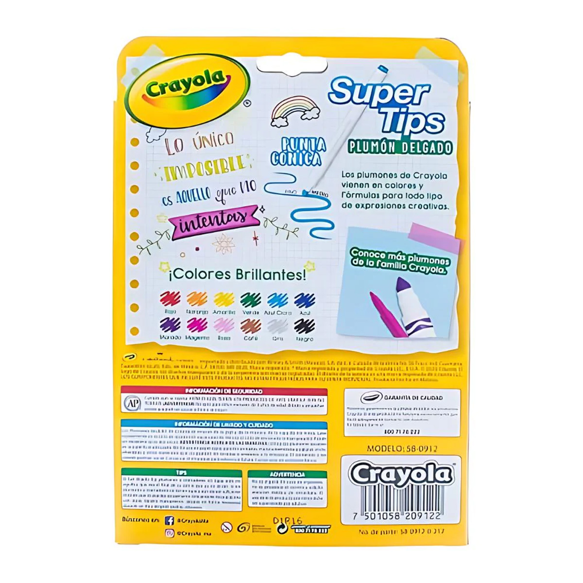 12 Plumones Supertips - Imagen 2