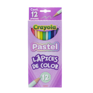 12 Lápices de Colores Tonos Pasteles