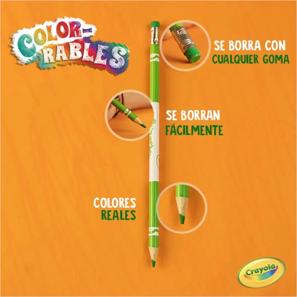 12 Lápices Borrables de Colores - Imagen 5
